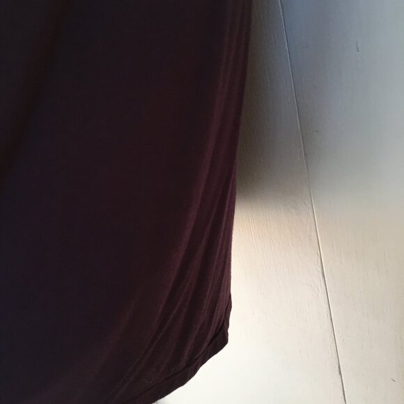 RW&CO. Plum Mockneck Soft Sleeveless Jersey Tank - Picture 3 of 12